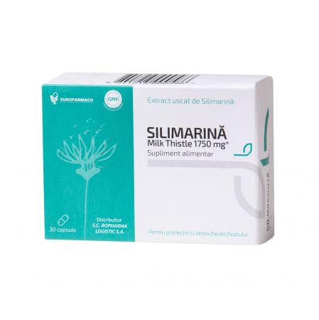 Silimarina Milk Thistle 1750mg, 30 capsule, Eurofarmaco