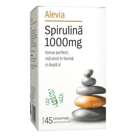 Spirulina, 1000mg, 45 comprimate, Alevia