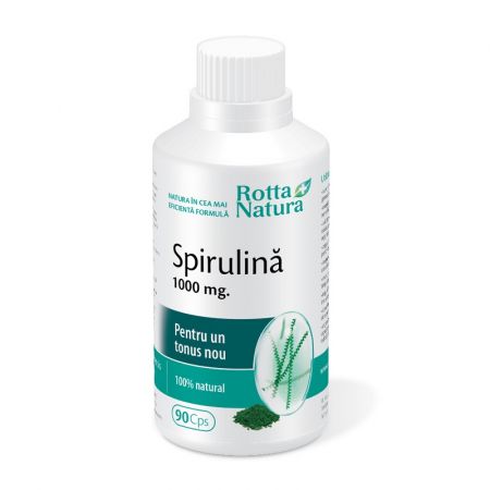 Spirulina, 1000 mg, 90 comprimate, Rotta Natura