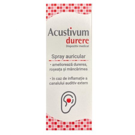 Spray auricular Acustivum durere, 20 ml, Zdrovit