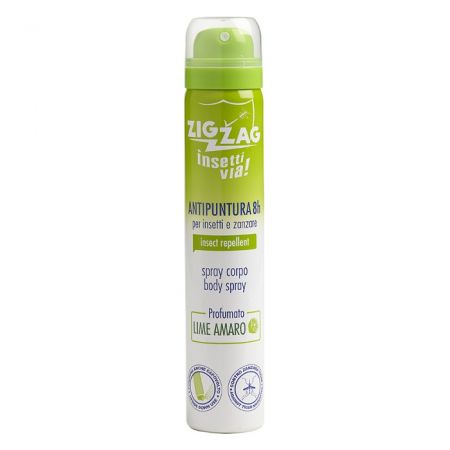 Spray de corp impotriva tantarilor si insectelor Lime Amaro, 100 ml, Zig Zag