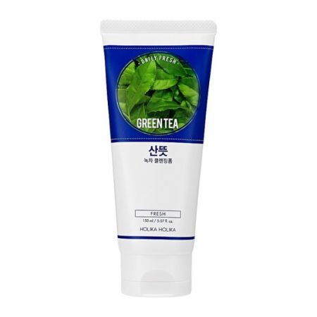 Spuma de curatare cu ceai verde Daily Fresh, 150 ml, Holika Holika