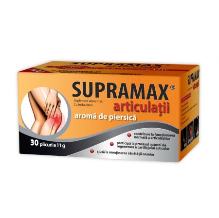 Supramax articulatii cu aroma de piersica, 30 plicuri, Zdrovit