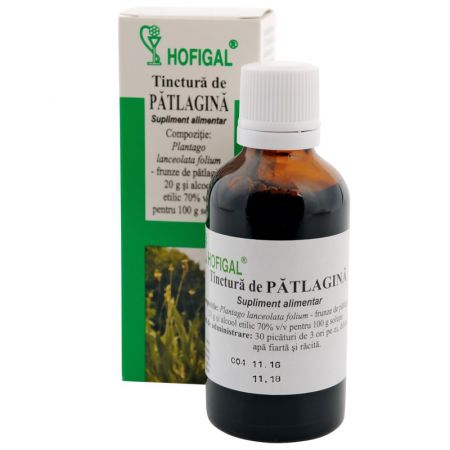 Tinctura de Patlagina, 50 ml, Hofigal