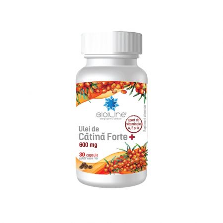 Ulei de catina Forte BioSunLine, 600 mg, 30 capsule, Helcor