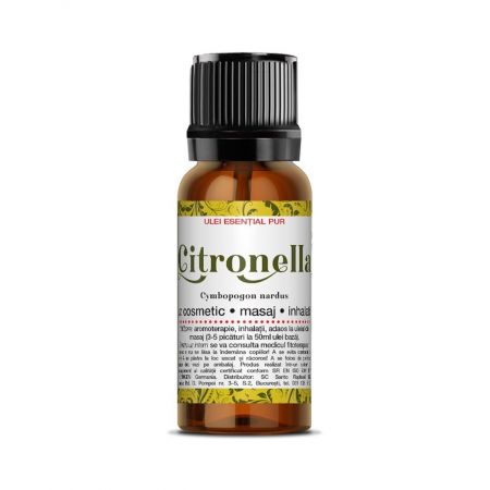 Ulei esential de Citronella, 10ml, Steaua Divina