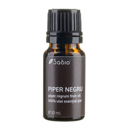 Ulei esential pur piper negru, 10ml, Sabio