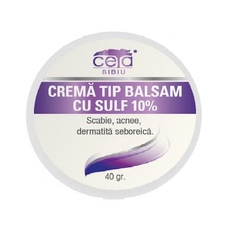 Unguent cu sulf 10%, 40 g, Ceta Sibiu 