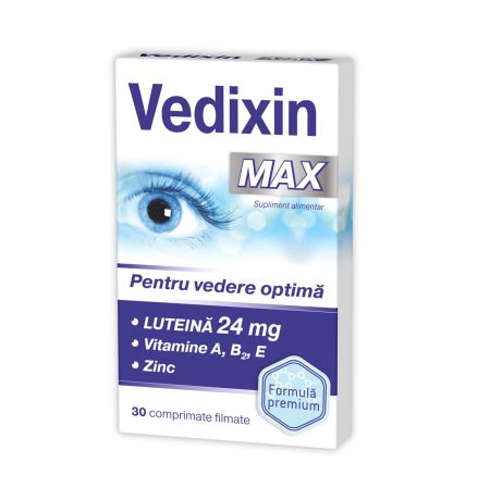 Vedixin Max  pentru vedere optima, 30 capsule, Zdrovit