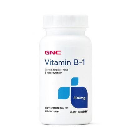 Vitamina B1, 300 mg, 100 tablete, GNC