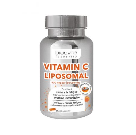 Vitamina C Lipozomala 500 mg, 30 capsule, Biocyte