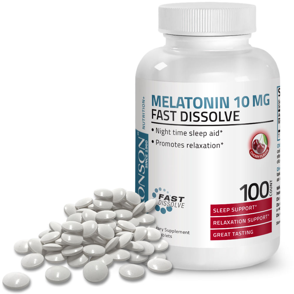 Melantonina 10 mg cherry, 100 tablete, Bronson 