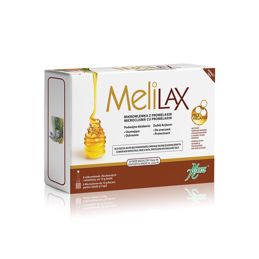 MeliLax microclisme adulti cu propolis, 6 bucati, Aboca