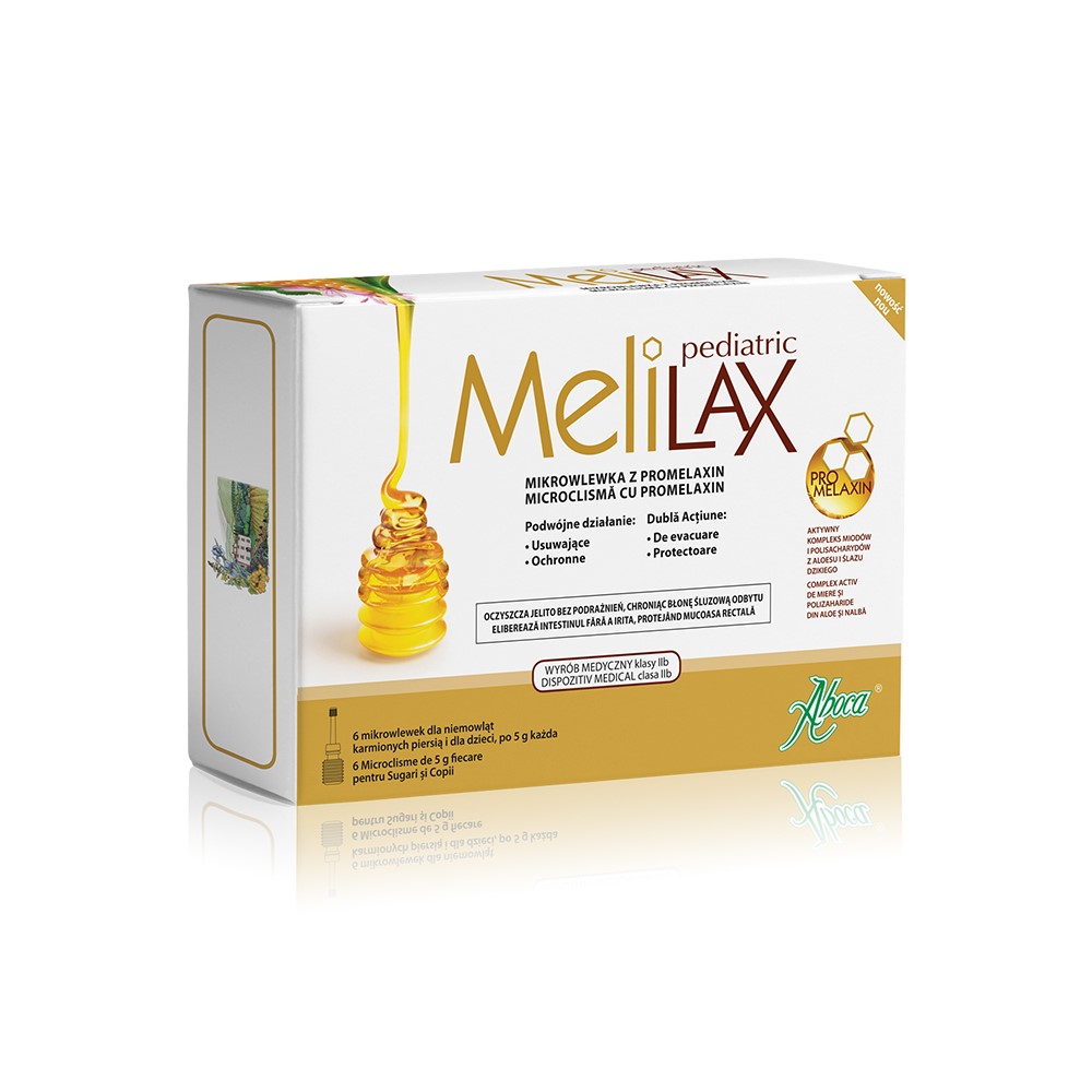 MeliLax microclisme  cu propolis Pediatric, 6 bucati, Aboca