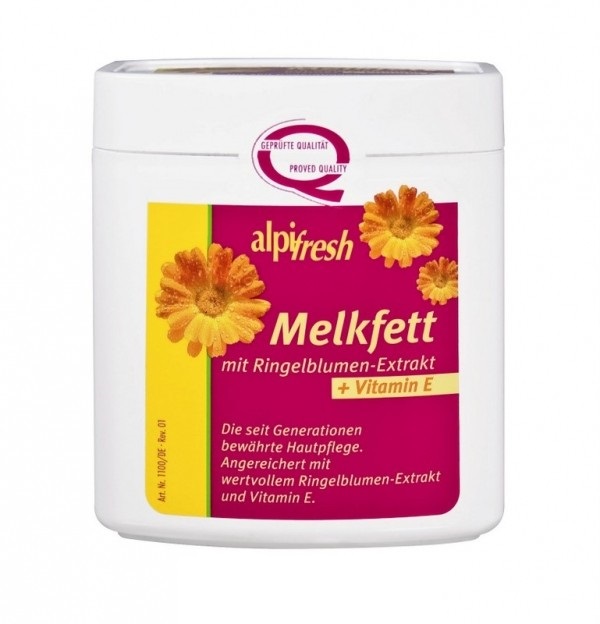 Melkfett crema grasa emolienta cu galbenele si Vitamina E Alpifresh, 250 ml, Lenhart Kosmetik