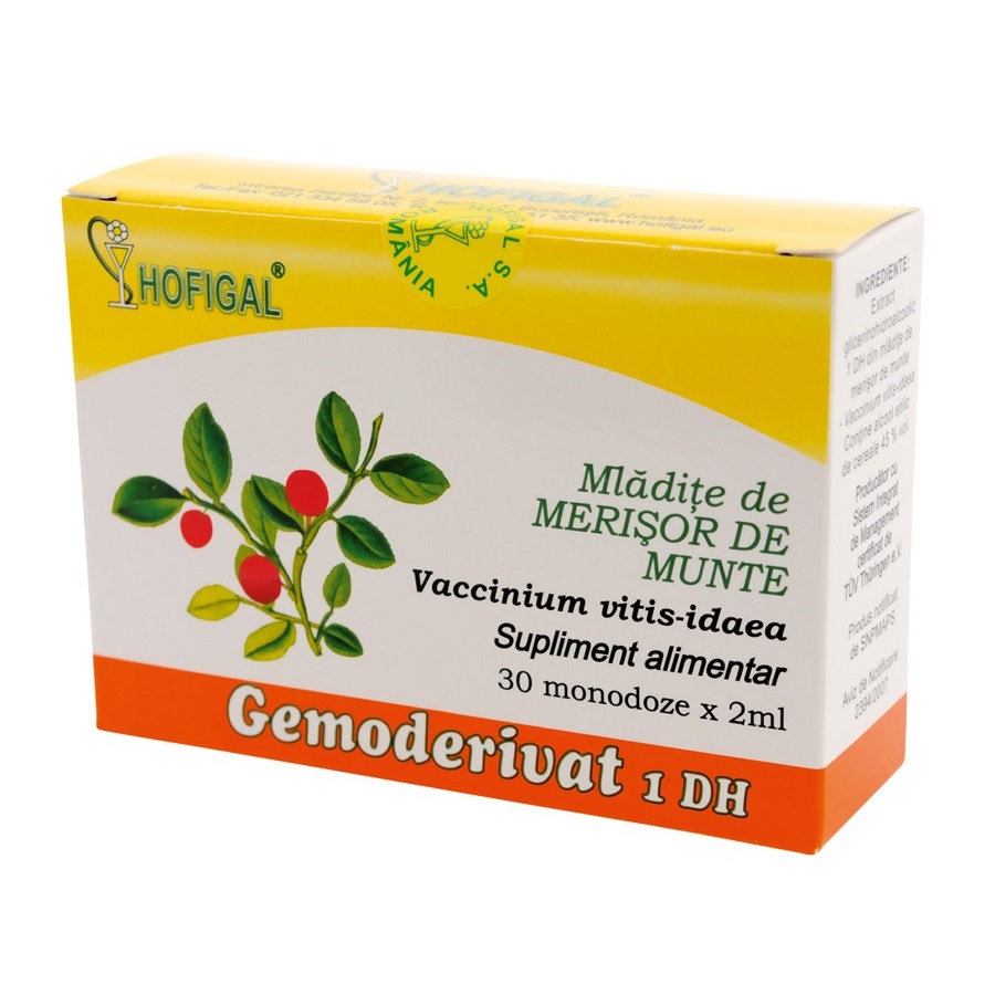 Gemoderivat Mladite de Merisor de munte, 30 monodoze, Hofigal