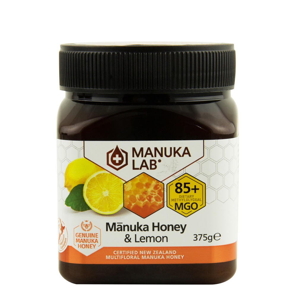 Miere de manuka poliflora cu lamaie MGO 85+, 375 g, Manuka Lab