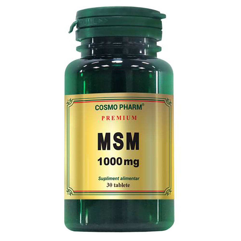 Premium MSM 1000mg, 30 tablete, Cosmopharm