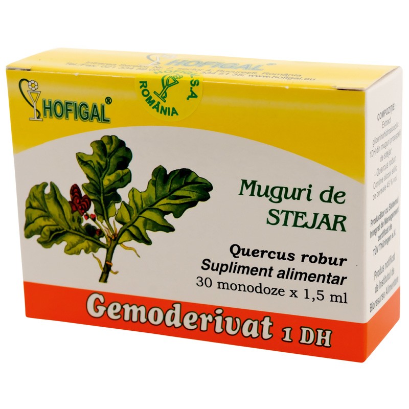 Muguri de Stejar, Gemoderivat, 30 monodoze, Hofigal