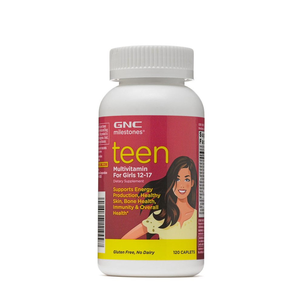 Multivitamine pentru fete intre 12-17 ani Teen Milestones, 120 tablete, GNC