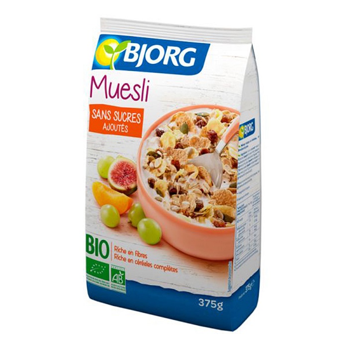 Musli Bio fara zahar adaugat, 375 g, Bjorg