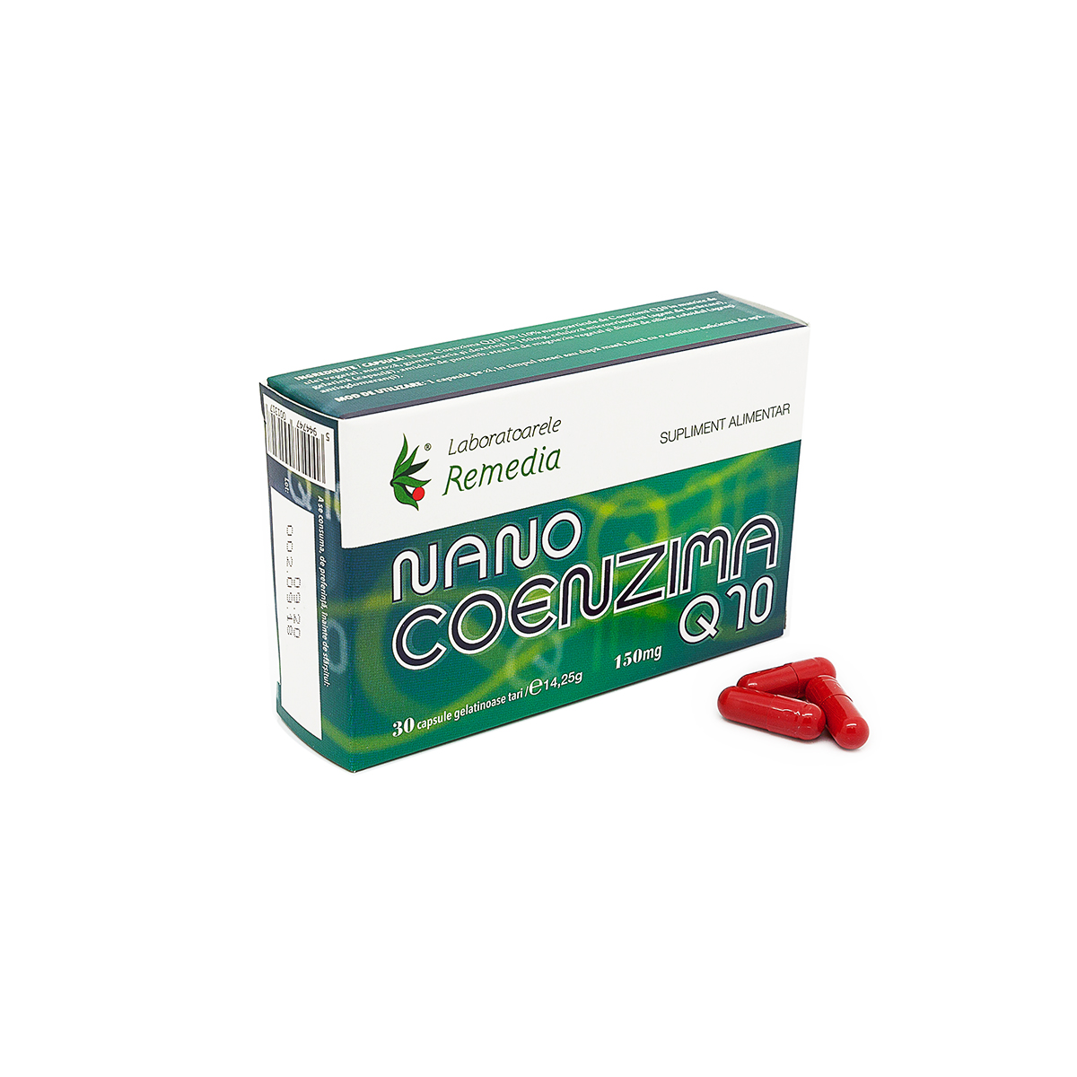 Nano Coenzima Q10 150mg, 30 capsule, Remedia