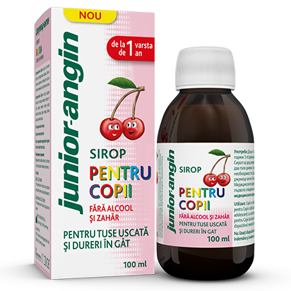 Sirop pentru copii - Junior Angin, 100 ml, Klosterfrau