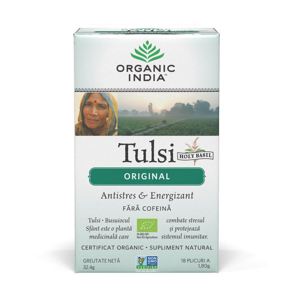 Tulsi Original Ceai Bio, 18 plicuri, Organic India