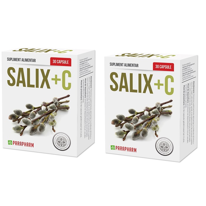 Pachet Salix+C, 30 capsule (1+1), Parapharm