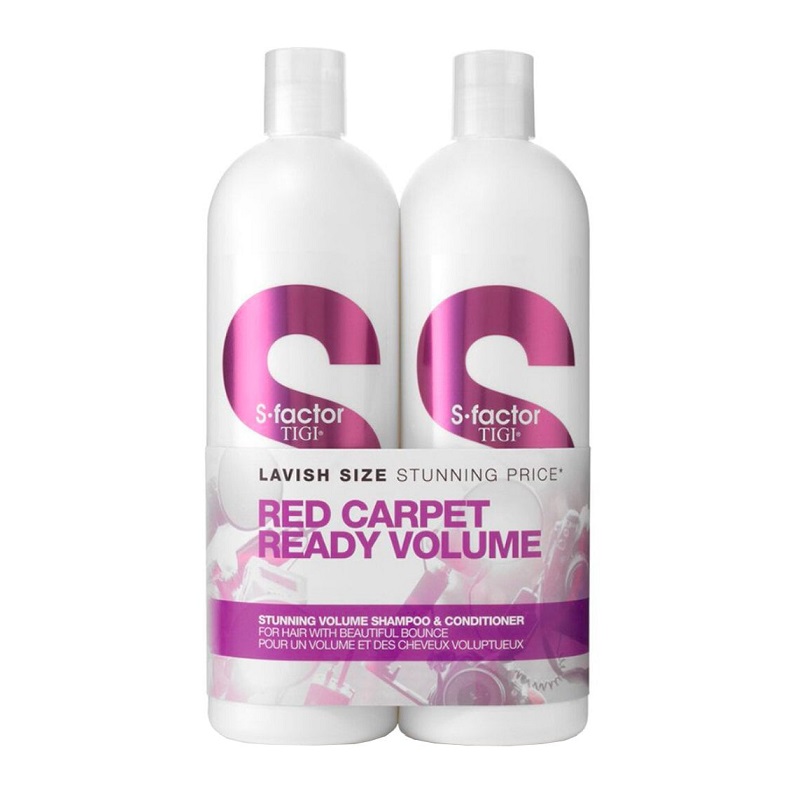 Pachet Sampon + Balsam pentru par subtire S-Factor Stunning Volume, 750 ml + 750 ml, Tigi