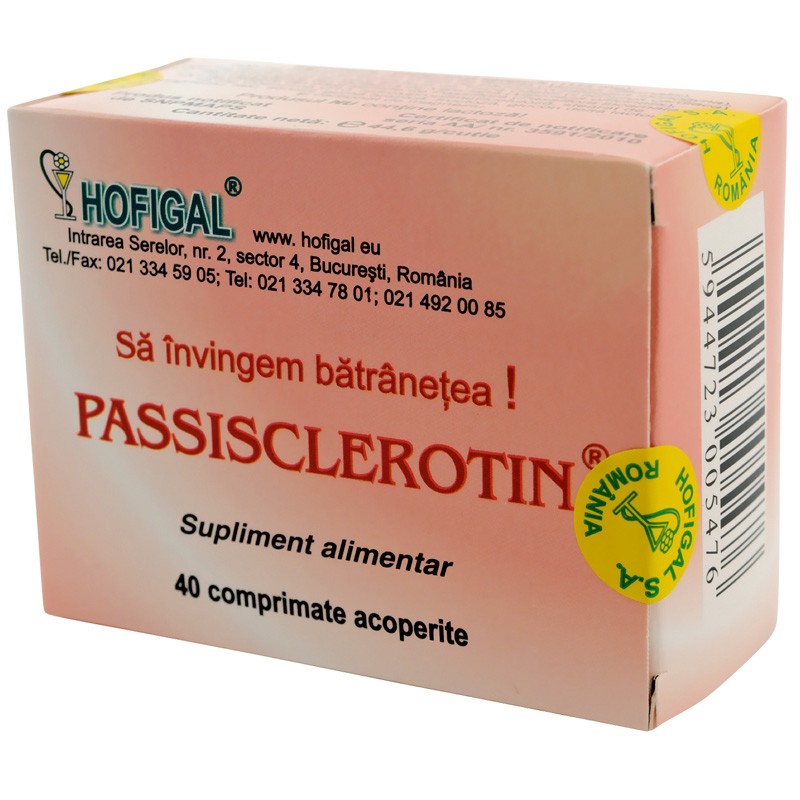 Passisclerotin, 40 comprimate, Hofigal