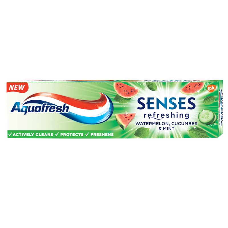 Pasta de dinti Senses Refreshing Watermelon, 75 ml, Aquafresh