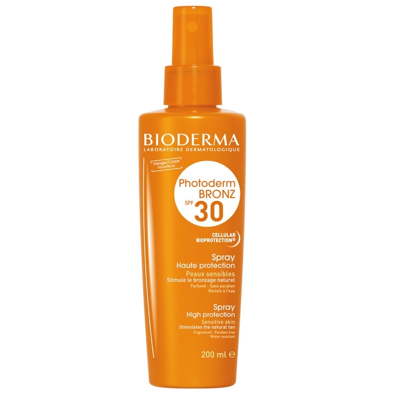 Spray protectie solara Photoderm Bronz, SPF 30, 200 ml, Bioderma