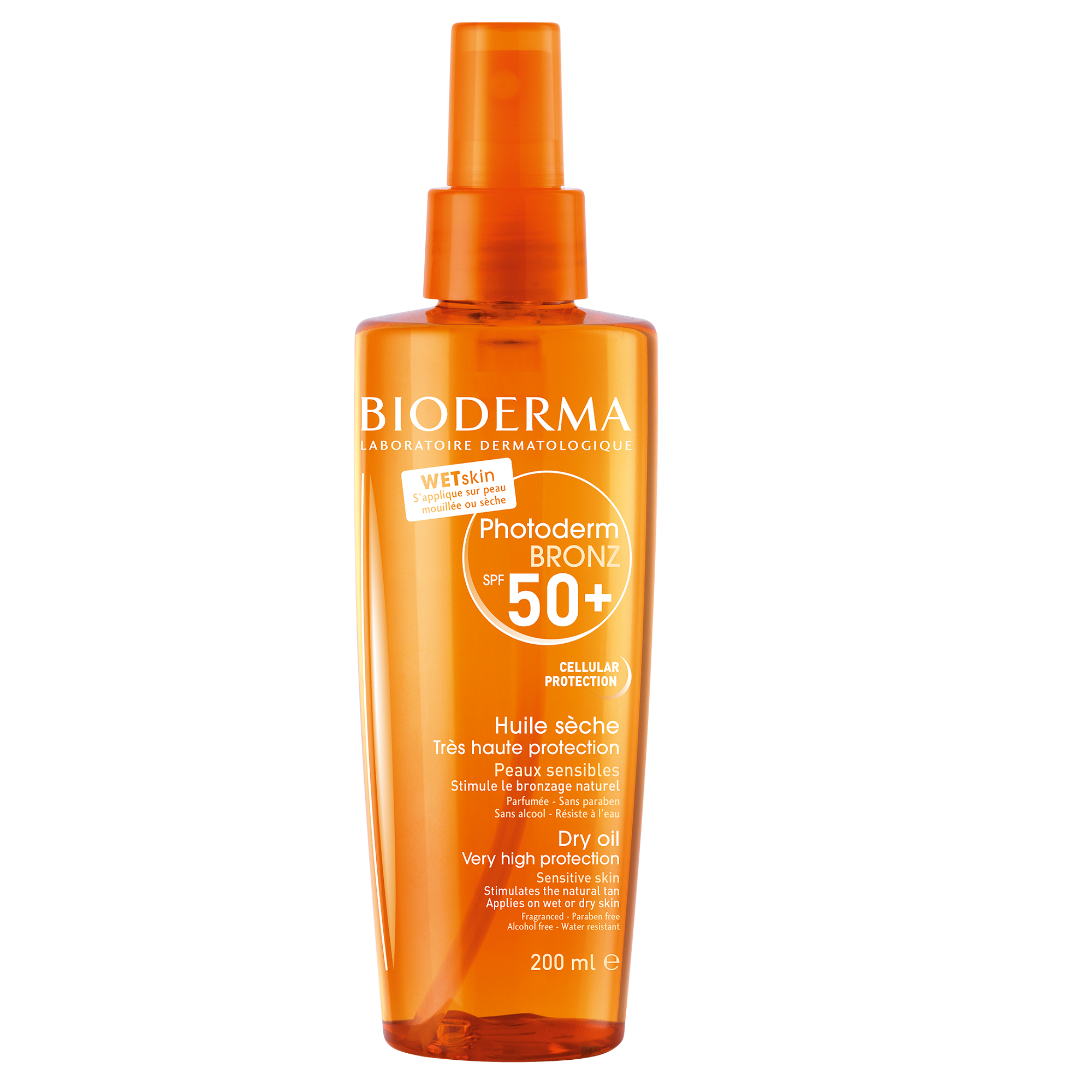 Ulei uscat pentru protectie solara Photoderm Bronz, SPF 50+, 200 ml, Bioderma