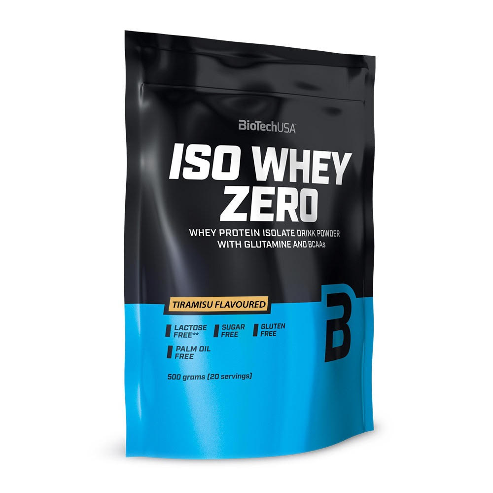 Pudra proteica Iso Whey Zero Tiramisu, 500 g, BioTech USA