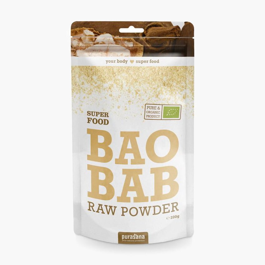 Pulbere Bio de Baobab, 200 g, Purasana