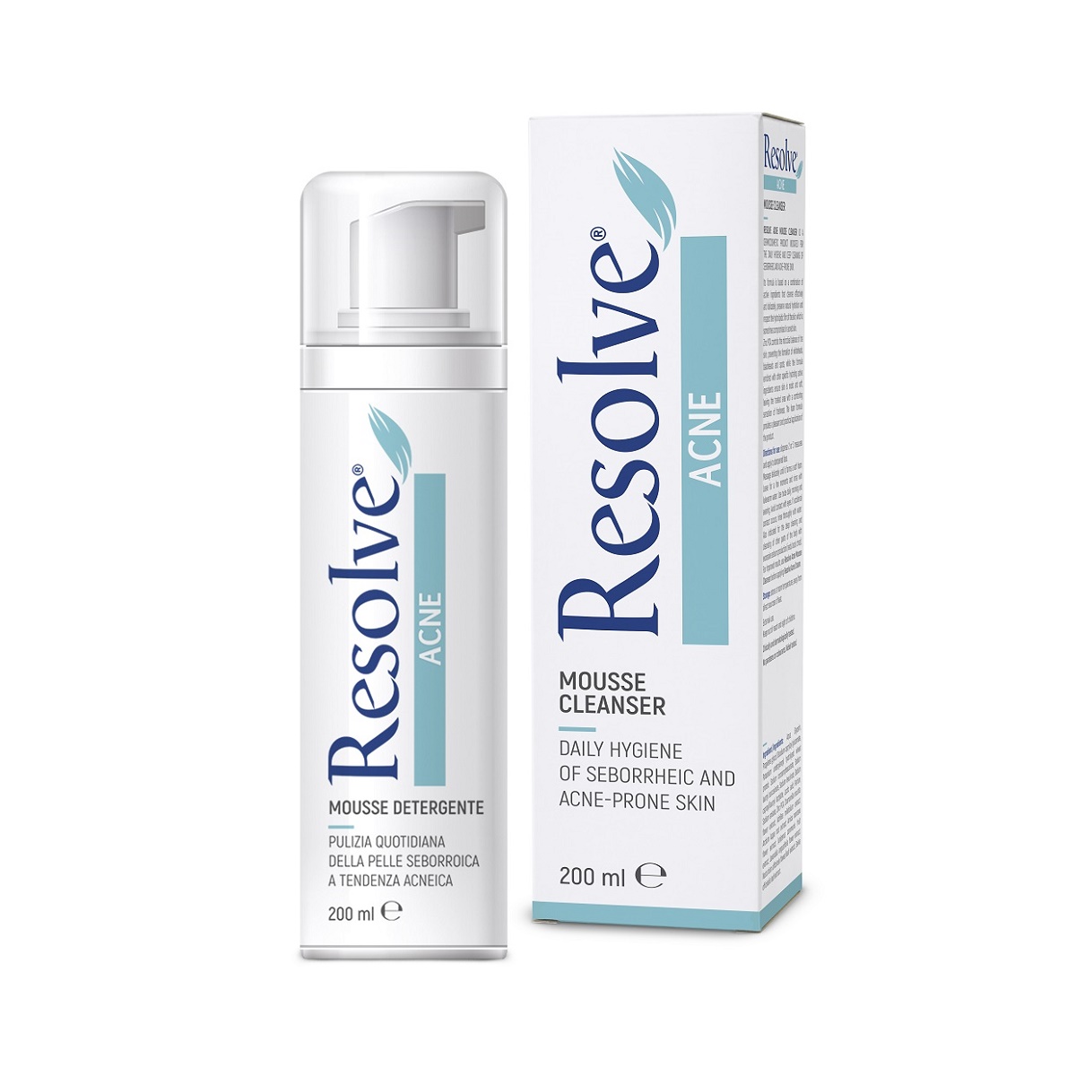 Spuma curatare ten acneic Resolve Acne, 200 ml, Pietrasanta Pharma