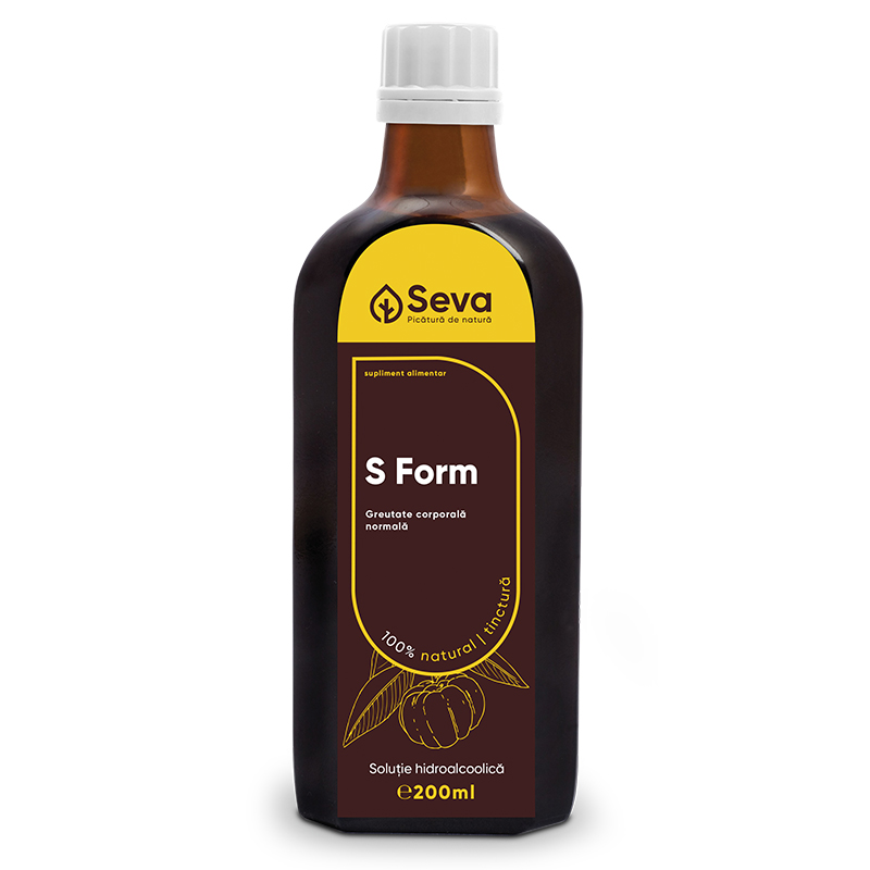 Solutie hidroalcoolica S Form, 200 ml, Seva