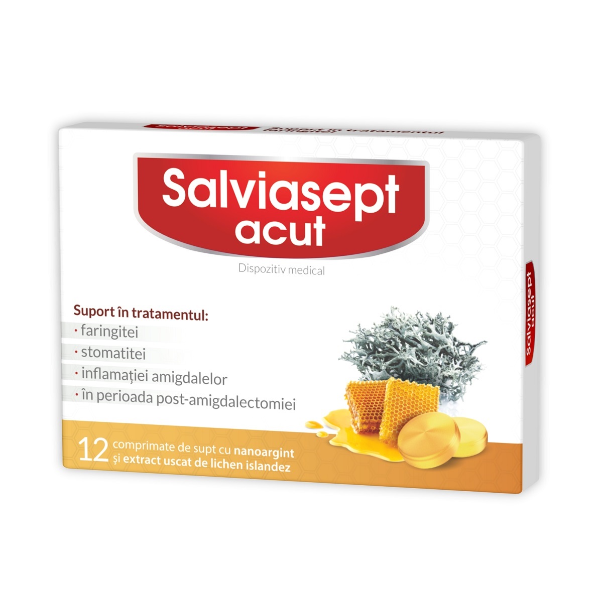 Salviasept  Acut, 12 comprimate, Zdrovit