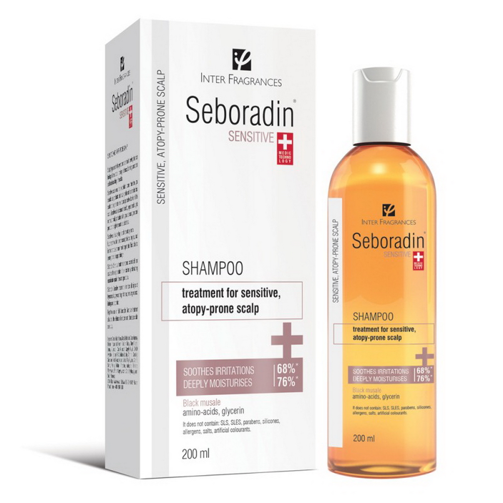 Sampon pentru par delicat Sensitive, 200 ml, Seboradin 