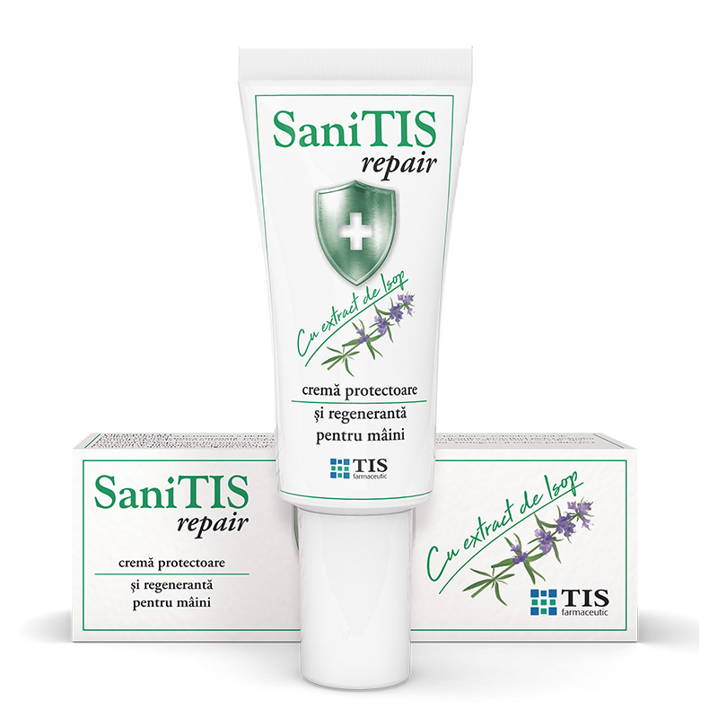 SaniTis crema protectoare si regeneranta pentru maini, 20ml, Tis Farmaceutic