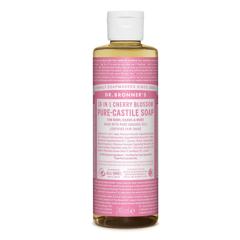 Sapun lichid 18in1 Cherry Blossom, 240 ml, Dr. Bronner's