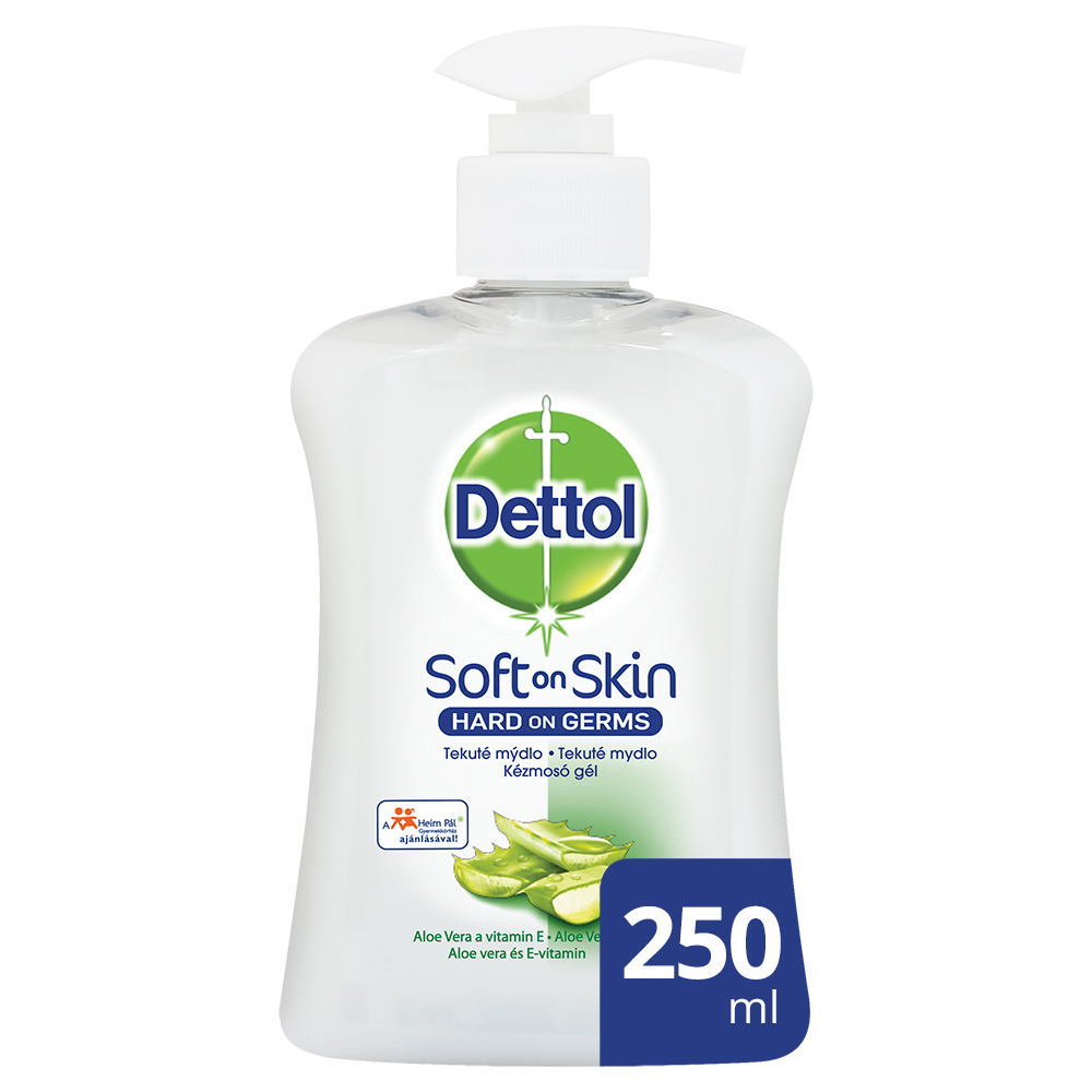 Sapun lichid antibacterian Soft on Skin Aloe Vera, 250 ml, Dettol