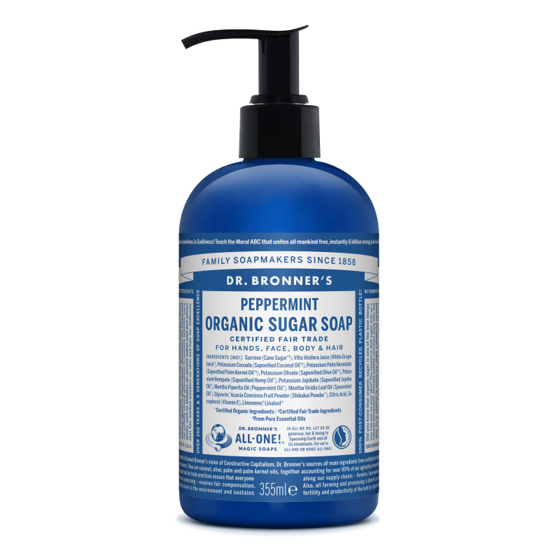 Sapun lichid cu menta Shikakai, 355 ml, Dr. Bronner's