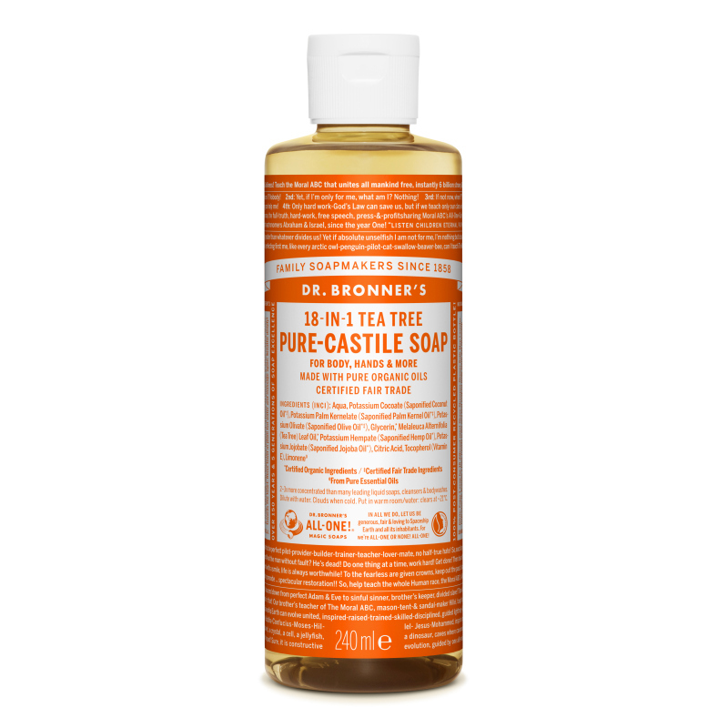 Sapun magic lichid 18in1 cu arbore de ceai, 240 ml, Dr. Bronner's