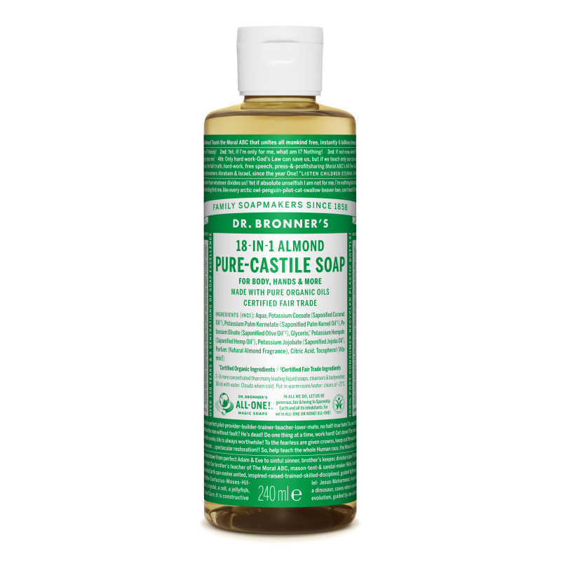 Sapun magic lichid 18in1 cu migdale, 240 ml, Dr. Bronner's