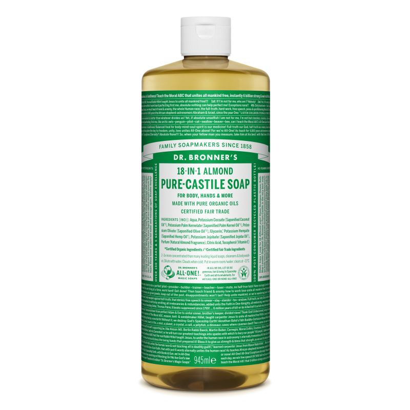 Sapun magic lichid 18in1 cu migdale, 945 ml, Dr. Bronner's