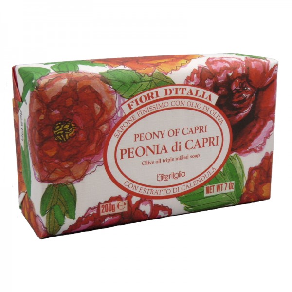 Sapun vegetal cu Bujor de Capri, 200 g, Iteritalia