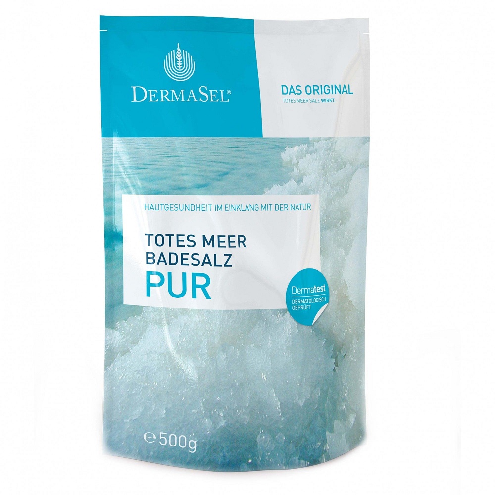 Sare de baie pura de la Marea Moarta, 500 g, DermaSel