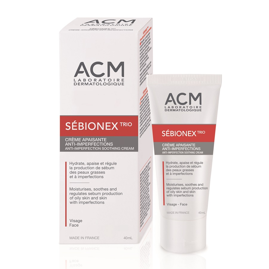 Crema calmanta anti-imperfectiuni Sebionex Trio, 40 ml, Acm